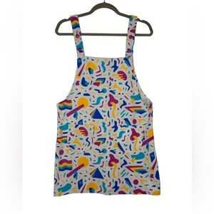 Mokuyobi Gray Geometric Print Overall Dress | Size M